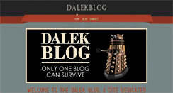 Desktop Screenshot of dalekblog.com